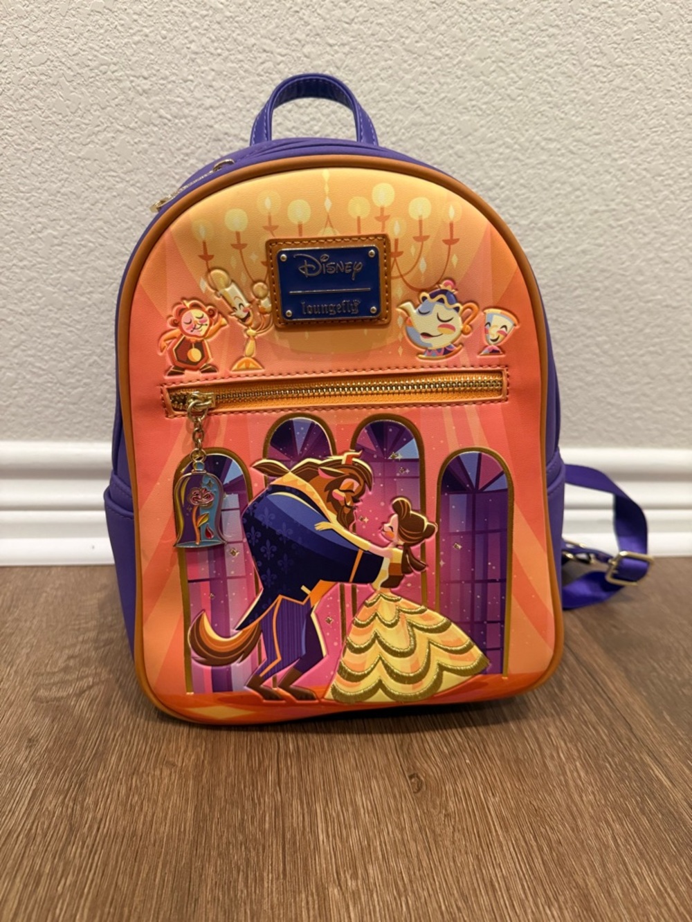 Loungefly Disney Beauty and the Beast Chibi Ballroom Mini Backpack — Used Once - Picture 5 of 15